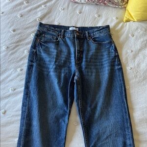 LOFT Women's High Rise Blue Jeans